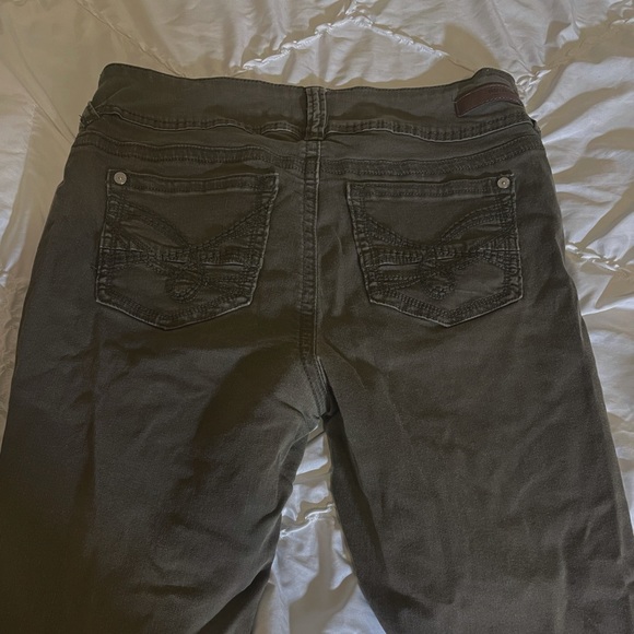 Green Stripped Torn Jeans - Picture 3 of 3